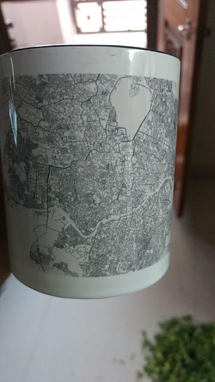 hyderabad city roads coffee mug